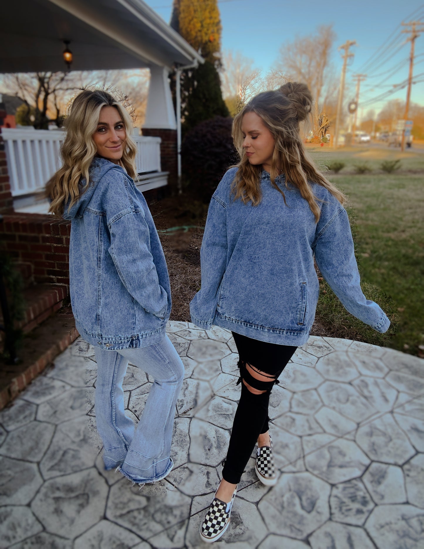 Laken denim pullover