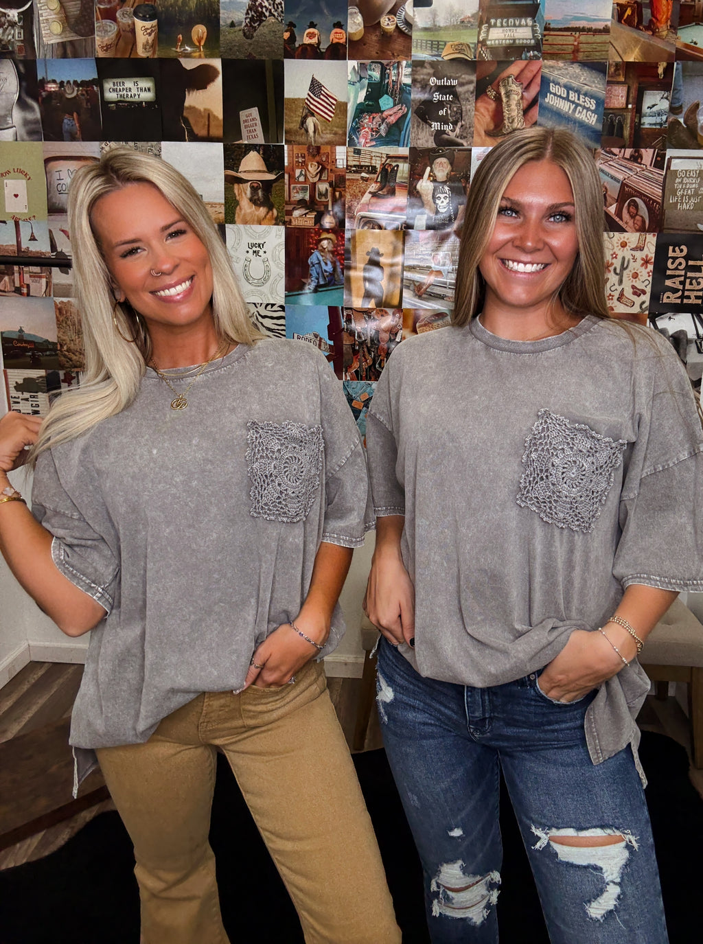 The Colt Top- Smoke Gray