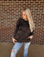 The Carolina oversized pullover- Ash Black