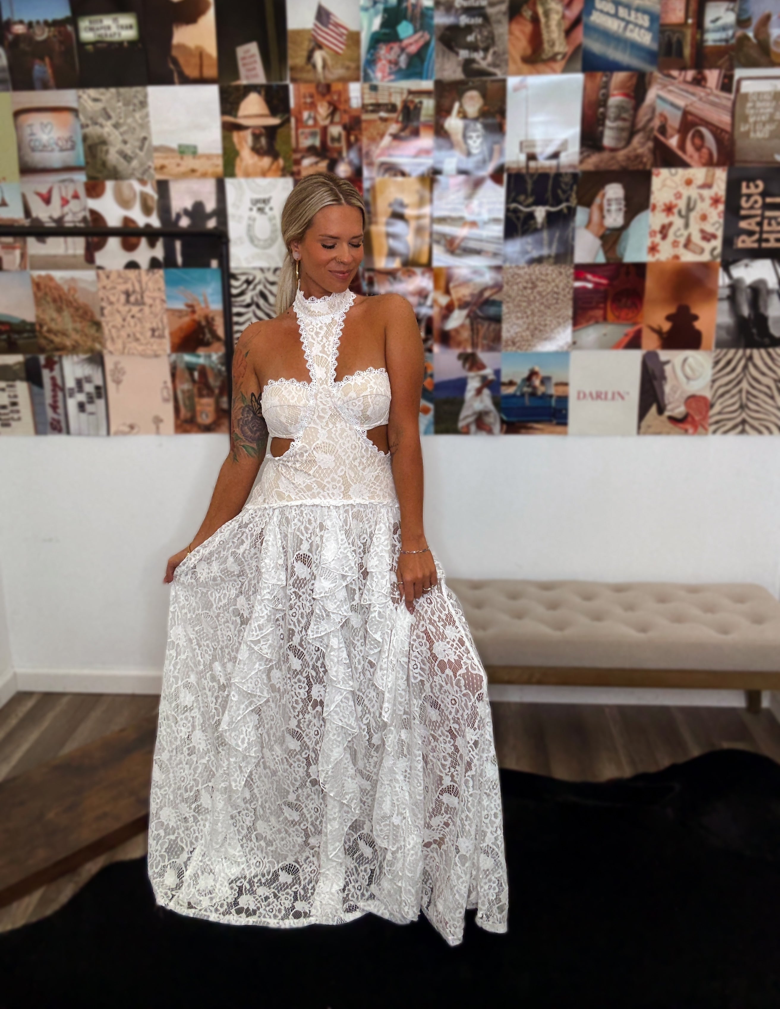 The Outlaw Dress- White