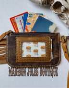 Western Keychain Id Leather Wallet