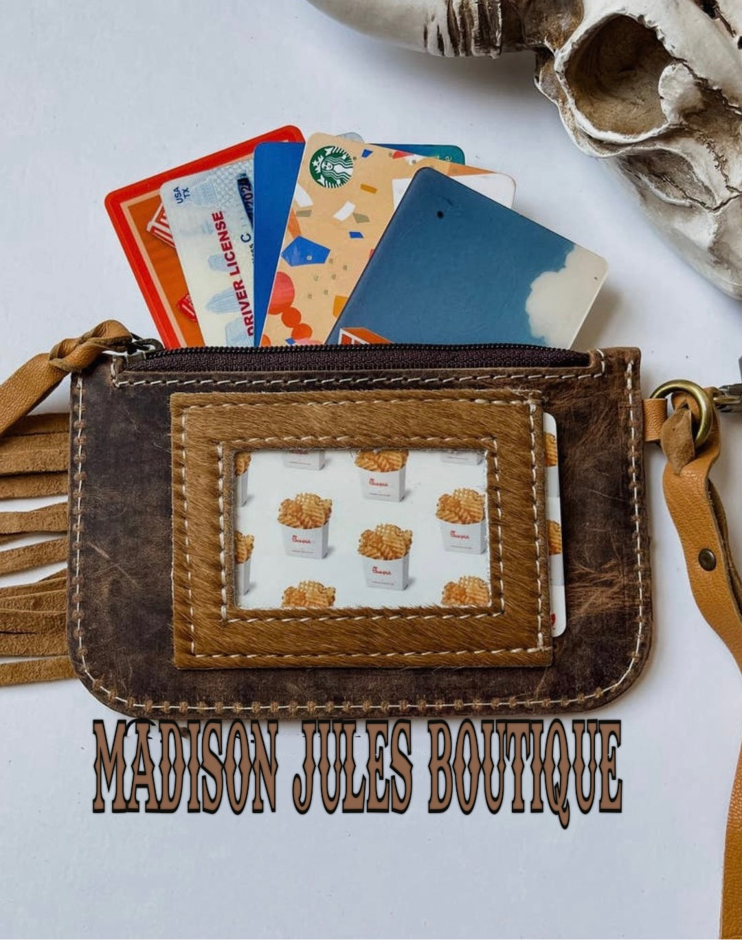 Western Keychain Id Leather Wallet