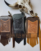 Western Keychain Id Leather Wallet