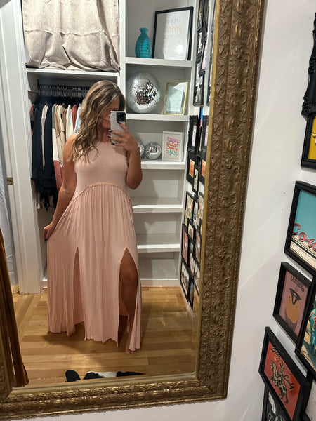 The Dolly Dress in Peach