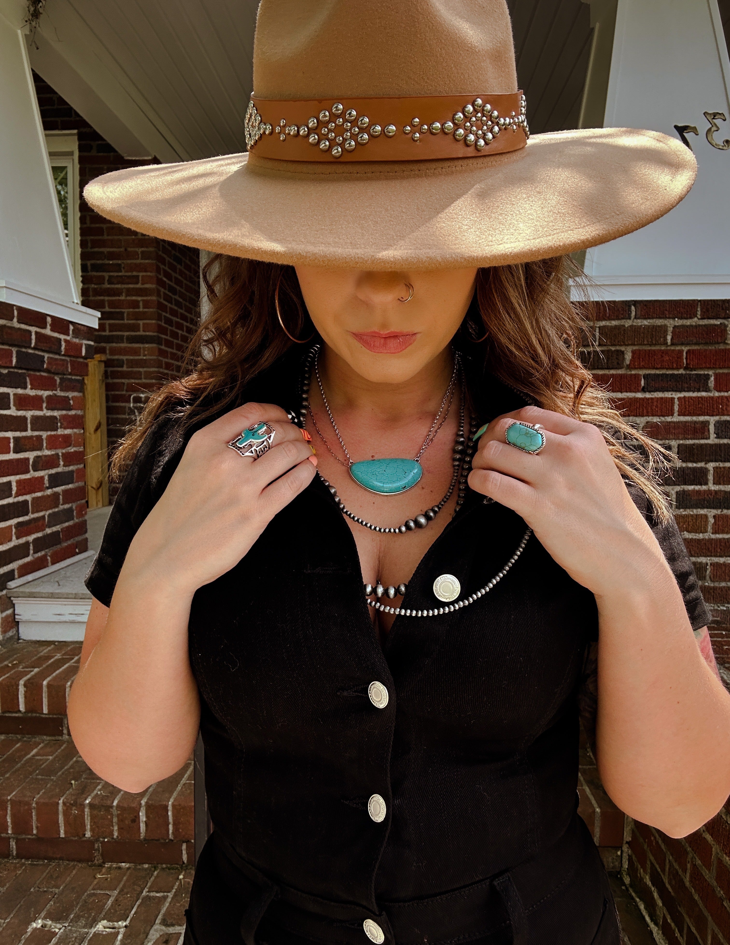 Turquoise Chunk Necklace