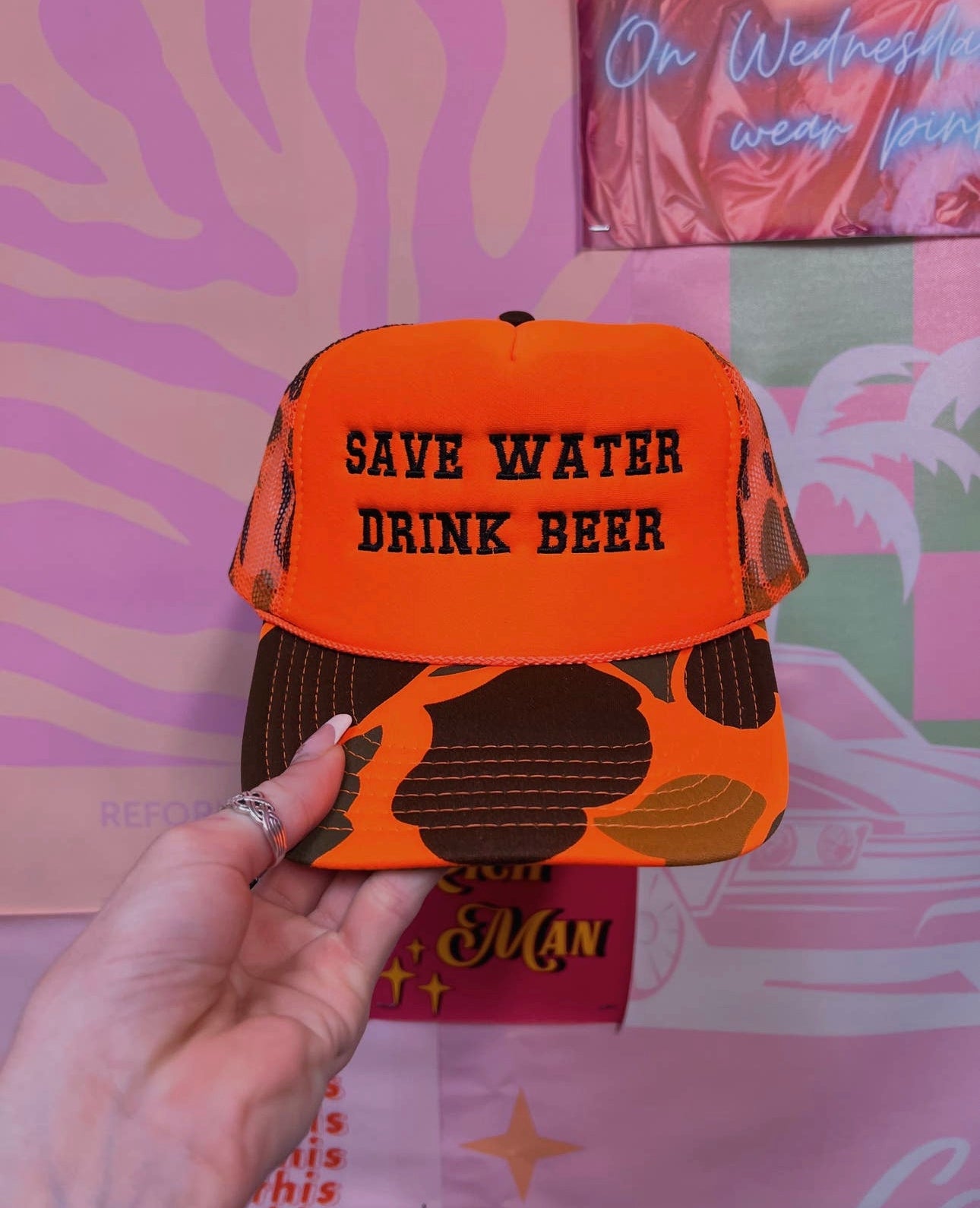 Save Water Drink Beer Trucker