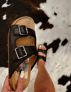 The Lainey Sandals in Black