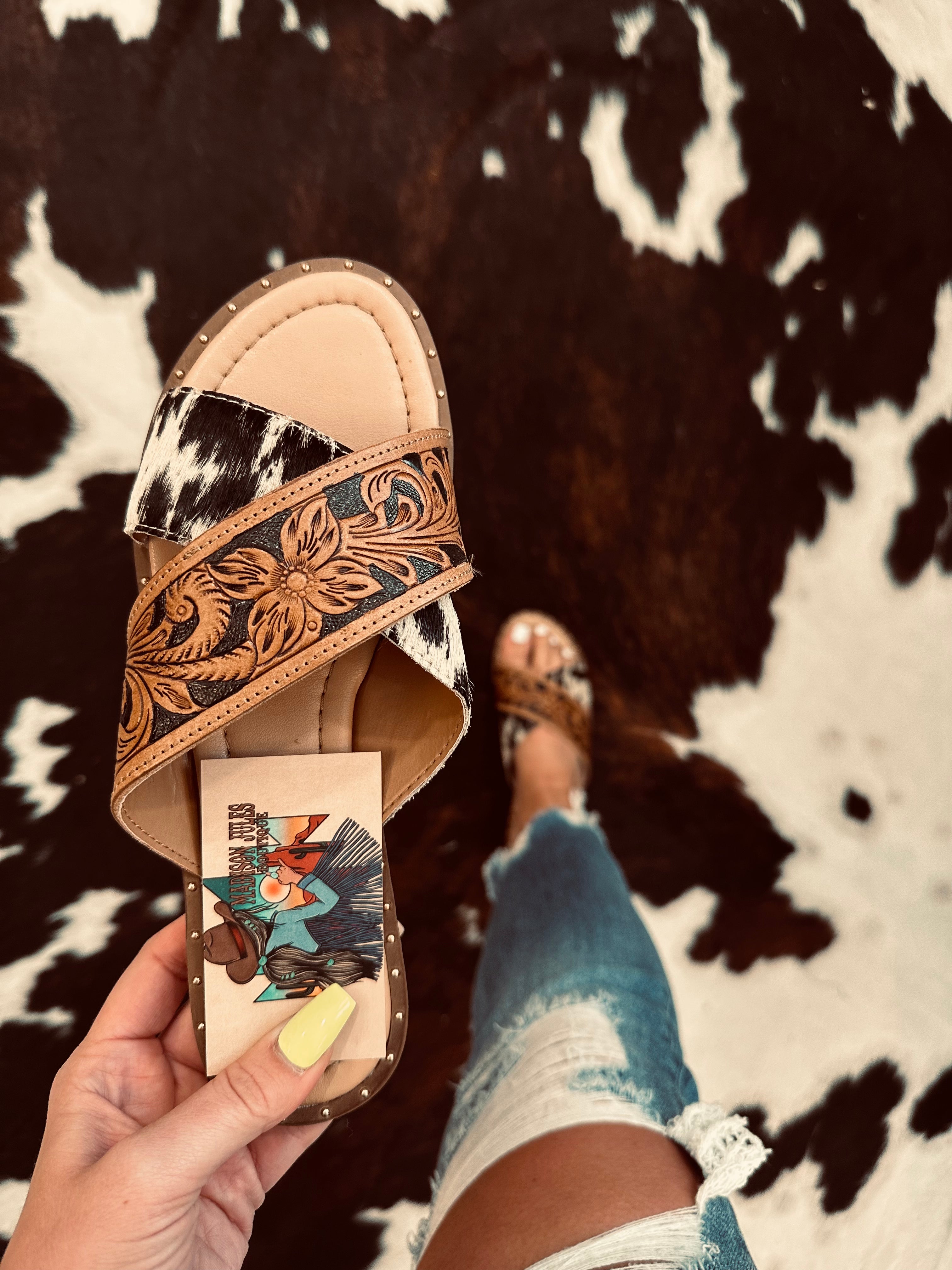 Tooled sandals on sale