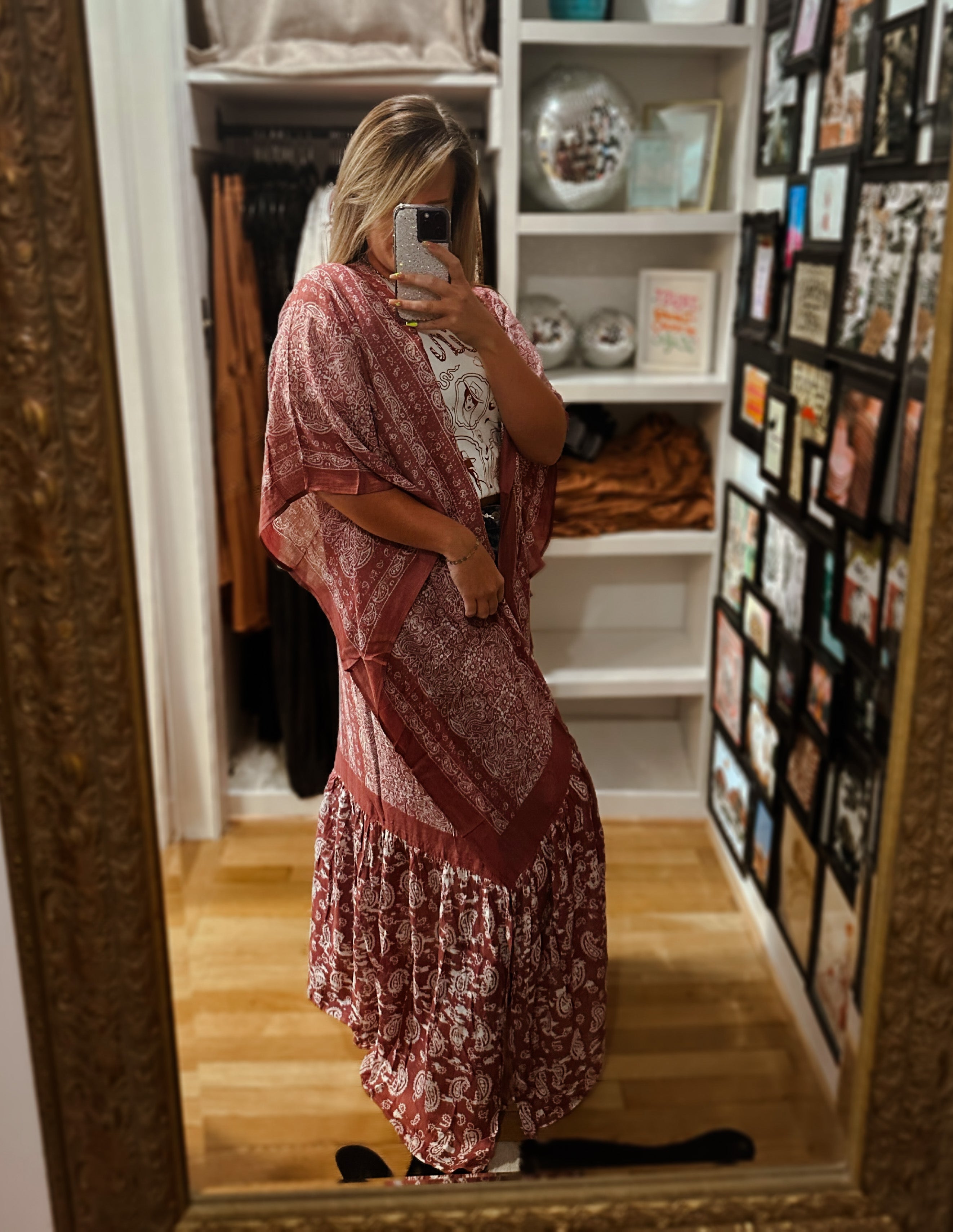 Sweet Living Kimono In Wine
