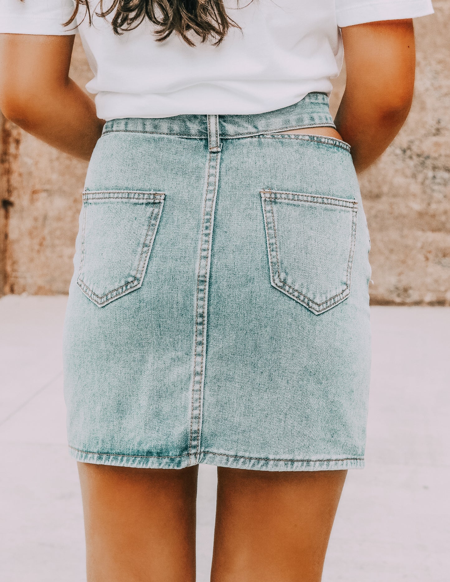 Something Sweet Denim Skirt