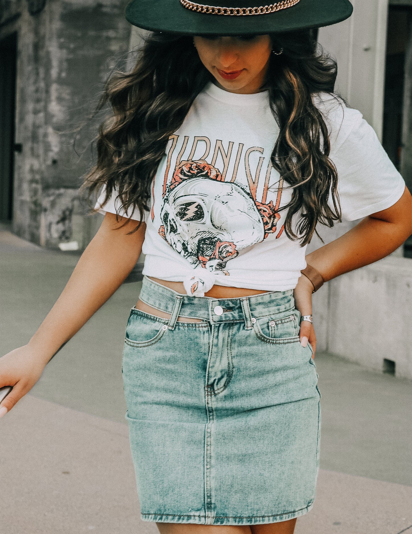 Something Sweet Denim Skirt