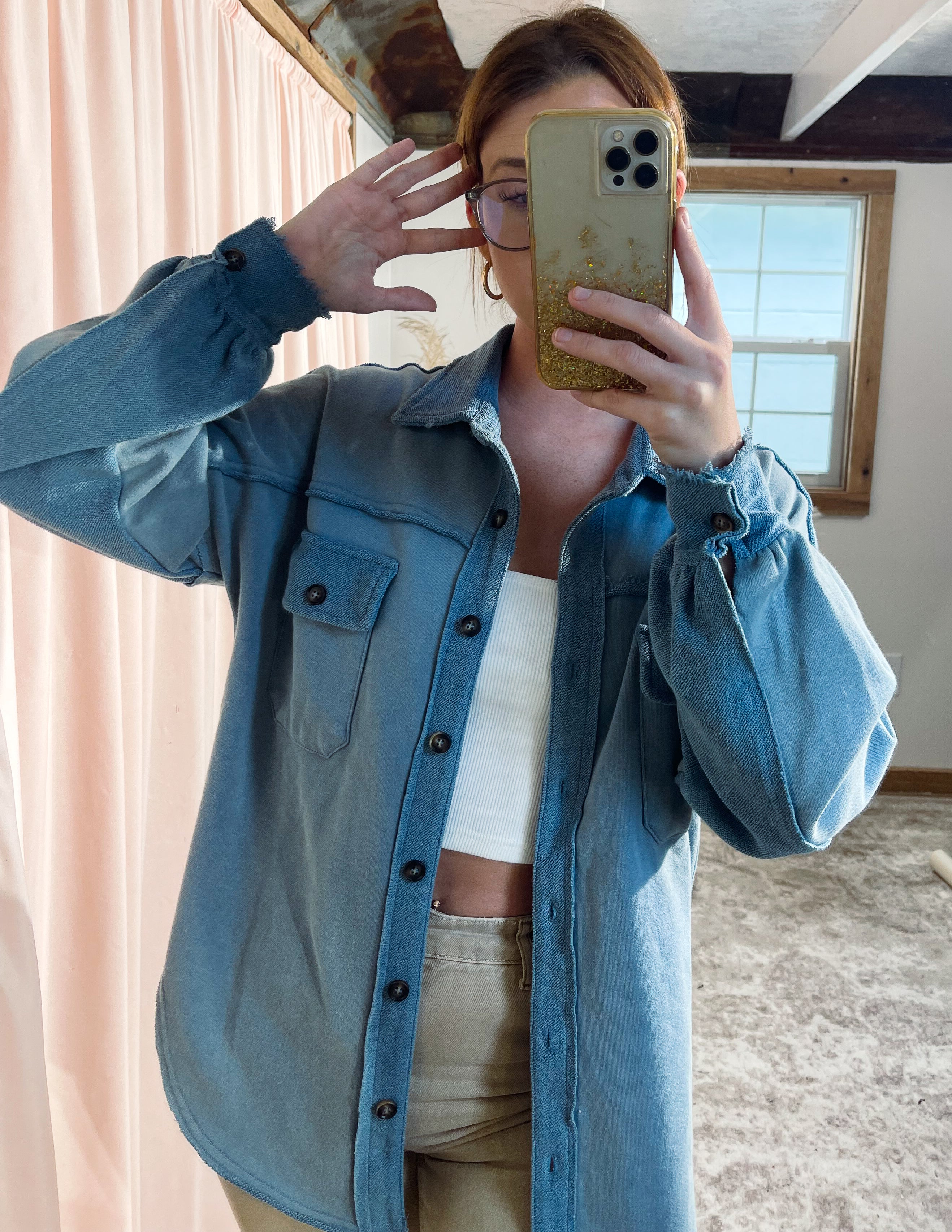 Baby Blue Shacket