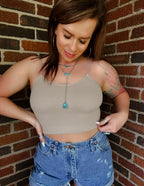 Seamless Tank in Ash Mocha