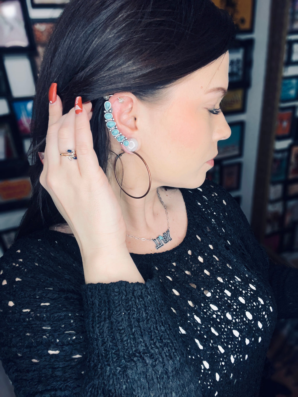 Stone Ear Cuff