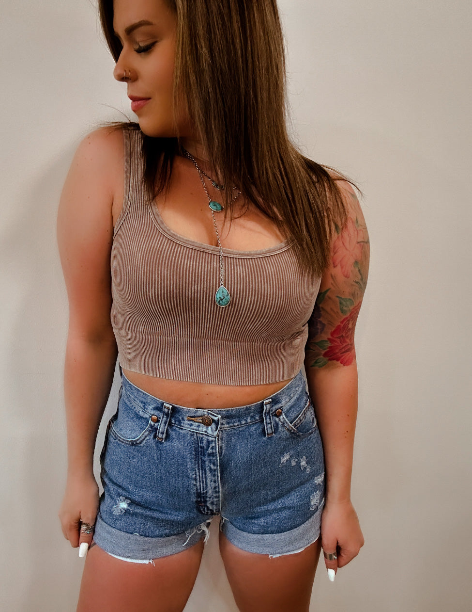 Seamless Tank In Mocha