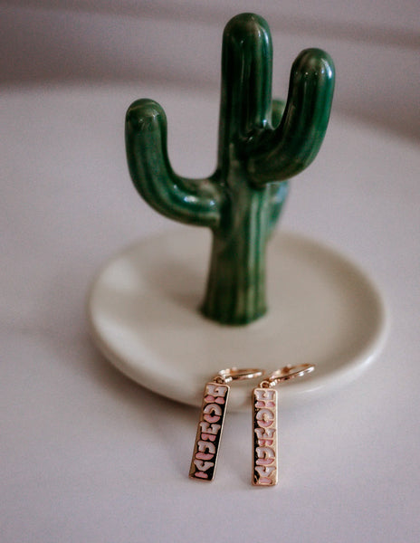 Howdy Huggie Earrings