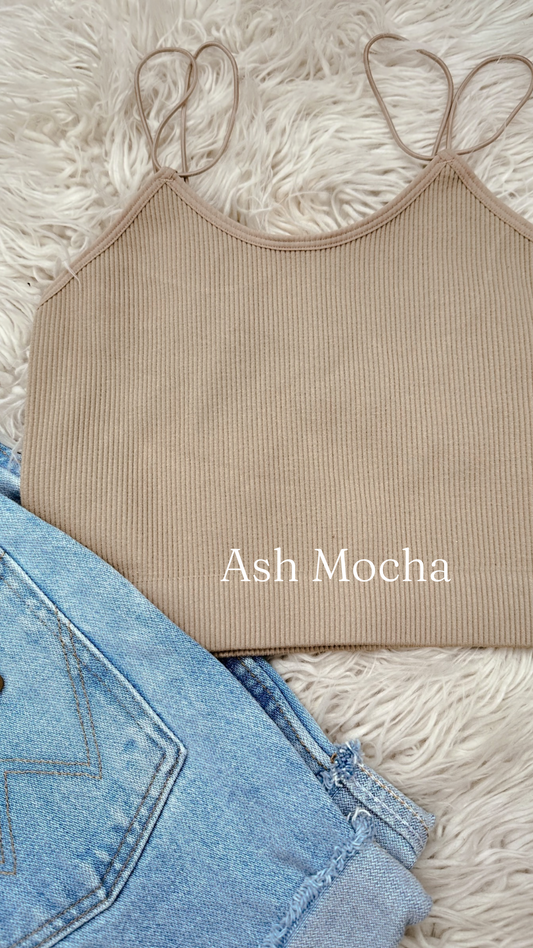 Seamless Tank in Ash Mocha