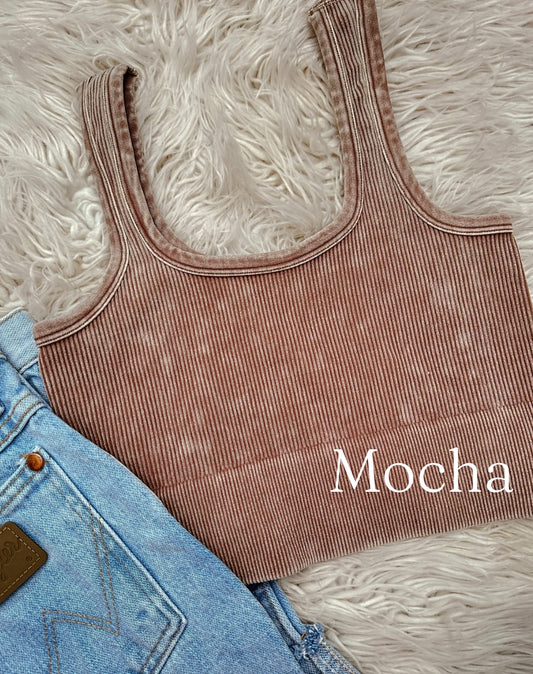 Seamless Tank In Mocha