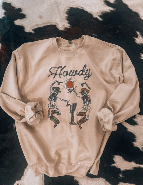 Howdy Skelly Crewneck