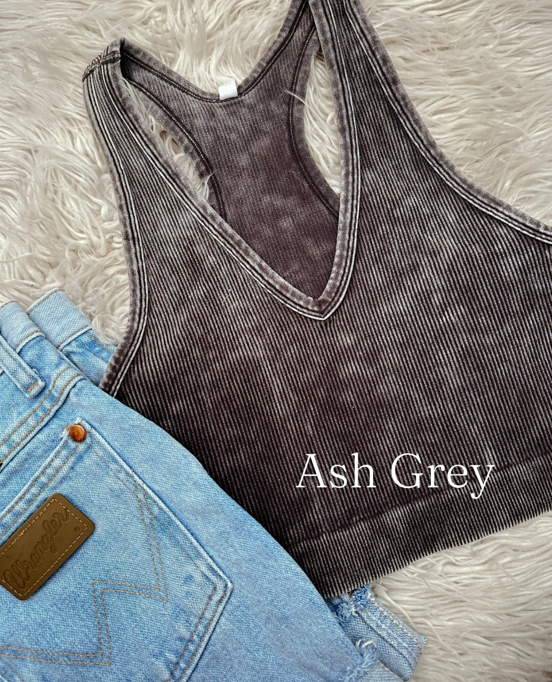 Seamless Tank in Ash Grey